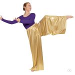 Child Metallic Wide Leg Palazzo Pants by EUROTARD