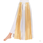 Child Metallic Paneled Praise Skirt Overlay