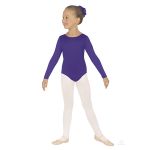 Child Long Sleeve Microfiber Leotard