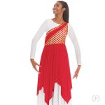 Adult Blessed Grace one Shoulder Praise Tunic by EUROTARD